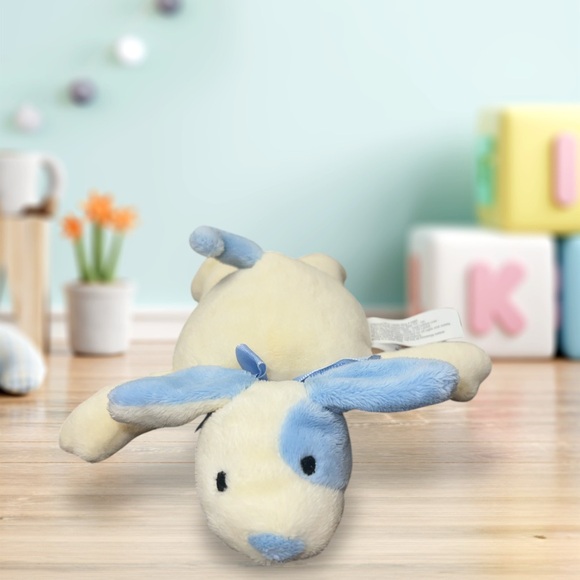 HTF North American Bear Company Flatopup 9” Rattle Blue...